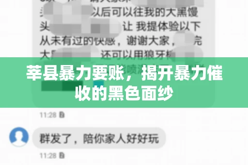 莘县暴力要账,揭开暴力催收的黑色面纱 莘县暴力要账,揭开暴力催收的黑色面纱