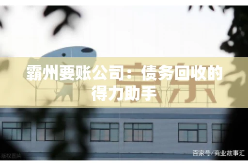 霸州要账公司：债务回收的得力助手