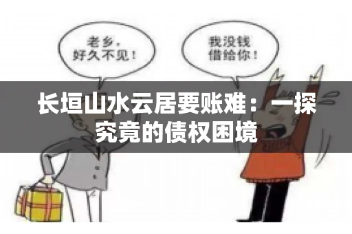 长垣山水云居要账难：一探究竟的债权困境