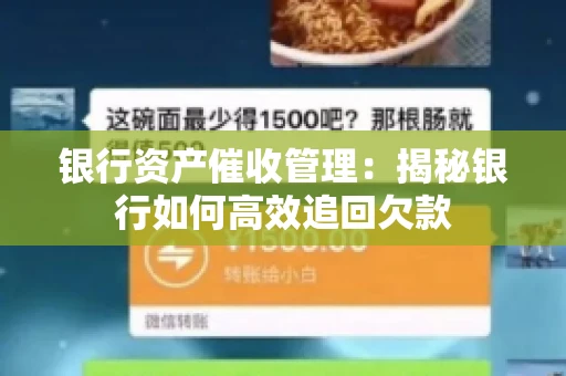 银行资产催收管理：揭秘银行如何高效追回欠款