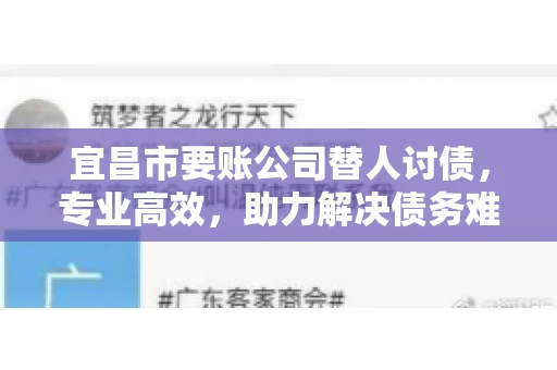 宜昌市要账公司替人讨债，专业高效，助力解决债务难题